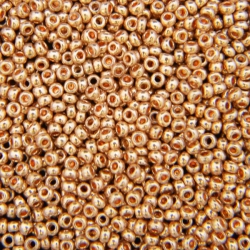 11/0 Rocailles, Seed Beads, 18304 Metallic Gold 