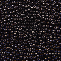 11/0 Rocailles, Seed Beads, 23980 Opaque Black
