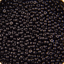 11/0 Rocailles, Seed Beads, 23980 Opaque Black (0.5 kilo)