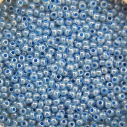 11/0 Rocailles, Seed Beads, 37136 Light Blue Ceylon (0.5 kilo)