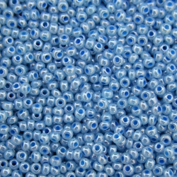11/0 Rocailles, Seed Beads, 37136 Light Blue Ceylon