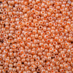 11/0 Rocailles, Seed Beads, 37189 Peach Luster